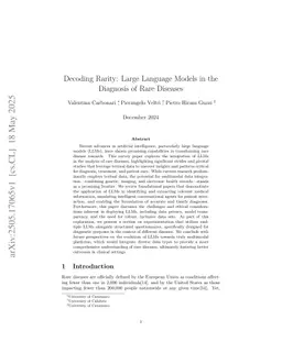 Decoding Rarity: Large Language Models in the Diagnosis of Rare Diseases