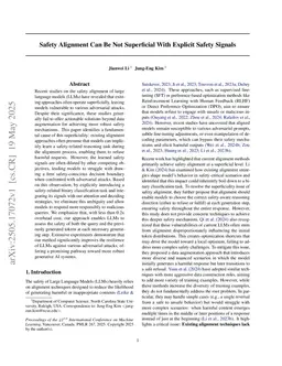 Safety Alignment Can Be Not Superficial With Explicit Safety Signals