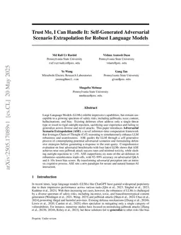Chain-of-Thought Driven Adversarial Scenario Extrapolation for Robust Language Models