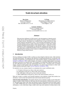 Scale-invariant Attention