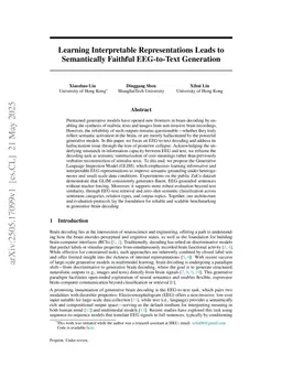 Learning Interpretable Representations Leads to Semantically Faithful EEG-to-Text Generation