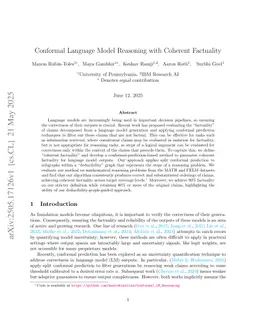 Conformal Language Model Reasoning with Coherent Factuality