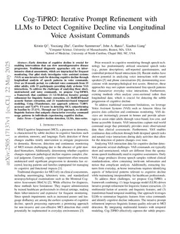 Cog-TiPRO: Iterative Prompt Refinement with LLMs to Detect Cognitive Decline via Longitudinal Voice Assistant Commands