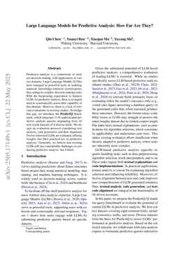 Large Language Models for Predictive Analysis: How Far Are They?