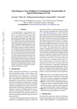 Data Doping or True Intelligence? Evaluating the Transferability of Injected Knowledge in LLMs