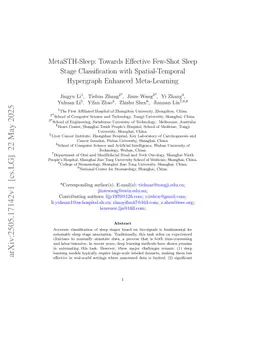 MetaSTH-Sleep: Towards Effective Few-Shot Sleep Stage Classification for Health Management with Spatial-Temporal Hypergraph Enhanced Meta-Learning