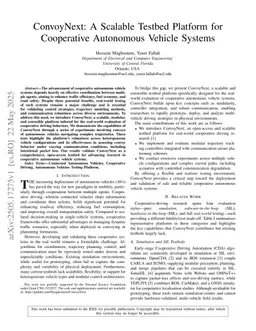 ConvoyNext: A Scalable Testbed Platform for Cooperative Autonomous Vehicle Systems