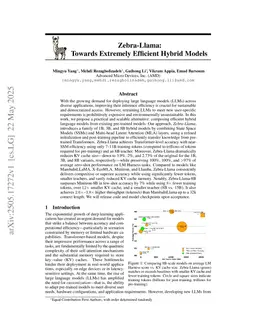 Zebra-Llama: Towards Extremely Efficient Hybrid Models