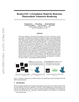Render-FM: A Foundation Model for Real-time Photorealistic Volumetric Rendering