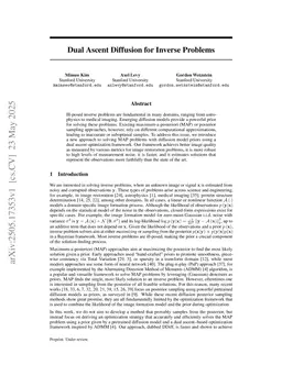 Dual Ascent Diffusion for Inverse Problems