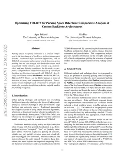 Optimizing YOLOv8 for Parking Space Detection: Comparative Analysis of Custom YOLOv8 Architecture