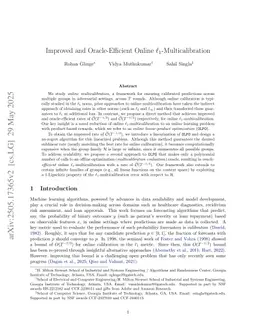 Improved and Oracle-Efficient Online $\ell_1$-Multicalibration