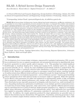 HiLAB: A Hybrid Inverse-Design Framework