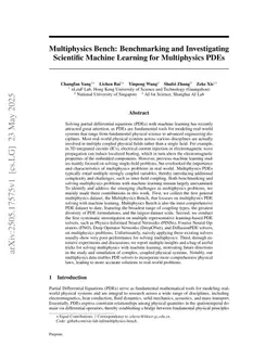 Multiphysics Bench: Benchmarking and Investigating Scientific Machine Learning for Multiphysics PDEs