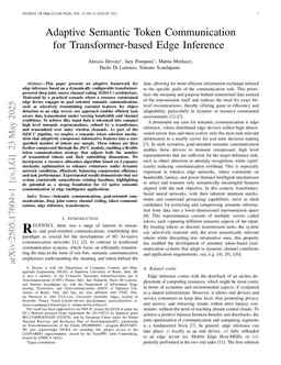 Adaptive Semantic Token Communication for Transformer-based Edge Inference