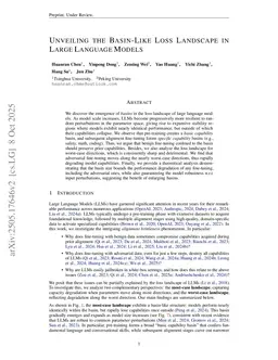 Unveiling the Basin-Like Loss Landscape in Large Language Models