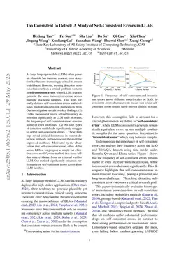 Too Consistent to Detect: A Study of Self-Consistent Errors in LLMs