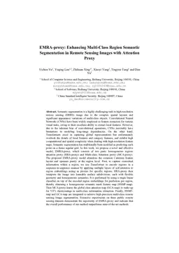 EMRA-proxy: Enhancing Multi-Class Region Semantic Segmentation in Remote Sensing Images with Attention Proxy