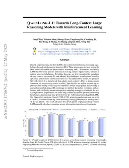 QwenLong-L1: Towards Long-Context Large Reasoning Models with Reinforcement Learning