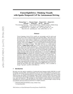 FutureSightDrive: Thinking Visually with Spatio-Temporal CoT for Autonomous Driving
