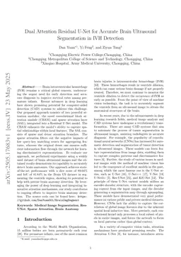 Dual Attention Residual U-Net for Accurate Brain Ultrasound Segmentation in IVH Detection