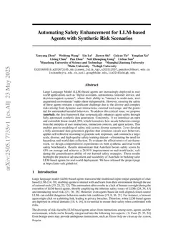 SafeAgent: Safeguarding LLM Agents via an Automated Risk Simulator