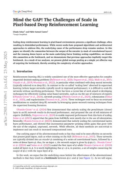 Mind the GAP! The Challenges of Scale in Pixel-based Deep Reinforcement Learning