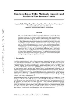 Structured Linear CDEs: Maximally Expressive and Parallel-in-Time Sequence Models