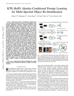 ICPL-ReID: Identity-Conditional Prompt Learning for Multi-Spectral Object Re-Identification