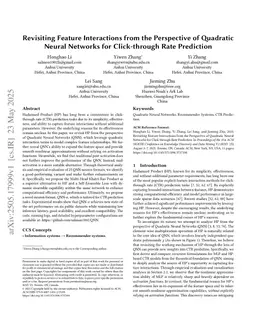Revisiting Feature Interactions from the Perspective of Quadratic Neural Networks for Click-through Rate Prediction