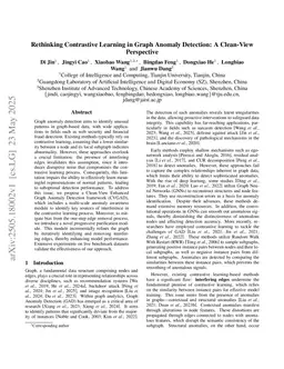 Rethinking Contrastive Learning in Graph Anomaly Detection: A Clean-View Perspective