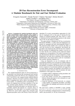3D Face Reconstruction Error Decomposed: A Modular Benchmark for Fair and Fast Method Evaluation