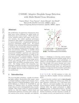 CAMME: Adaptive Deepfake Image Detection with Multi-Modal Cross-Attention