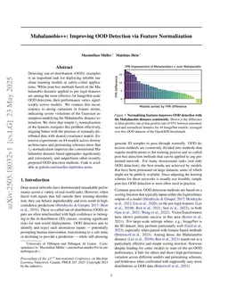 Mahalanobis++: Improving OOD Detection via Feature Normalization