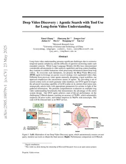 Deep Video Discovery: Agentic Search with Tool Use for Long-form Video Understanding