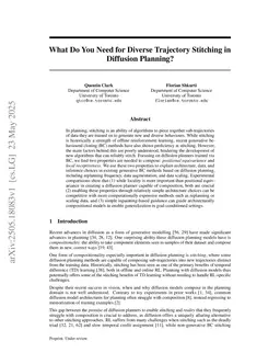 What Do You Need for Diverse Trajectory Composition in Diffusion Planning?