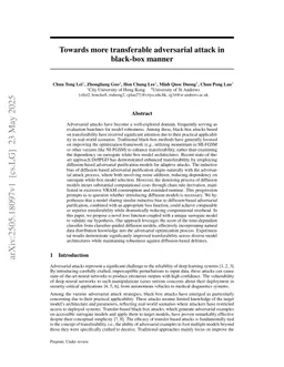 Towards more transferable adversarial attack in black-box manner