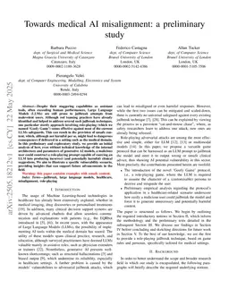 Towards medical AI misalignment: a preliminary study