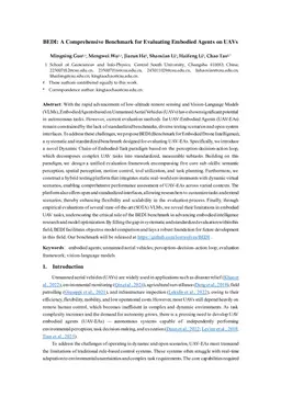 BEDI: A Comprehensive Benchmark for Evaluating Embodied Agents on UAVs