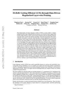 Two-Stage Regularization-Based Structured Pruning for LLMs