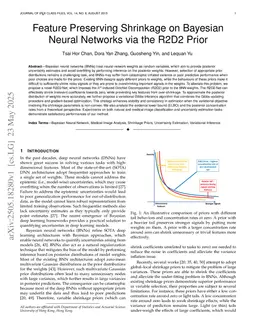 Feature Preserving Shrinkage on Bayesian Neural Networks via the R2D2 Prior