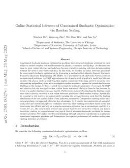 Online Statistical Inference of Constrained Stochastic Optimization via Random Scaling