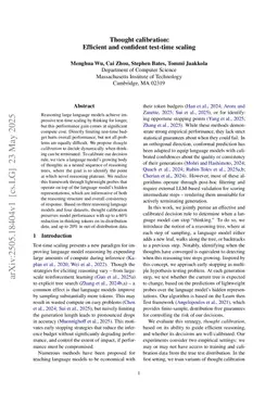 Thought calibration: Efficient and confident test-time scaling