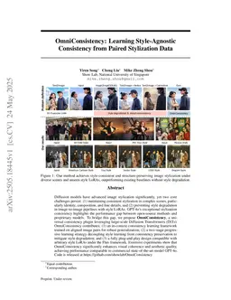 OmniConsistency: Learning Style-Agnostic Consistency from Paired Stylization Data
