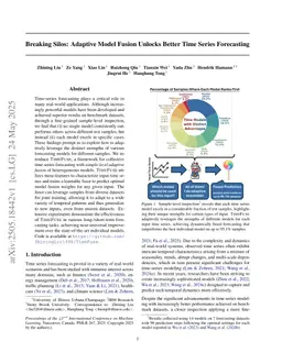 Breaking Silos: Adaptive Model Fusion Unlocks Better Time Series Forecasting
