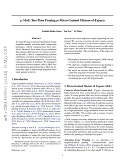 $μ$-MoE: Test-Time Pruning as Micro-Grained Mixture-of-Experts