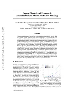 Beyond Masked and Unmasked: Discrete Diffusion Models via Partial Masking