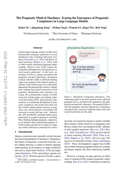 The Pragmatic Mind of Machines: Tracing the Emergence of Pragmatic Competence in Large Language Models