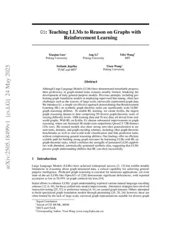 G1: Teaching LLMs to Reason on Graphs with Reinforcement Learning