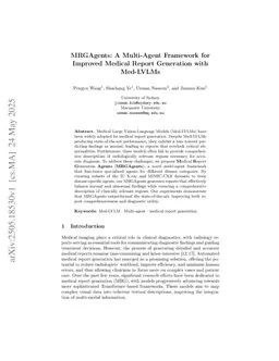 MRGAgents: A Multi-Agent Framework for Improved Medical Report Generation with Med-LVLMs
